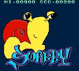 Swabby - A Snail Tale (Homebrew) — Title screen